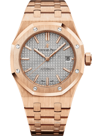 Rose gold 904L steel silver-grey dial ?C Watch ?C 37 mm