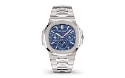 Blue dial with silver stainless steel strap watch 40 mm