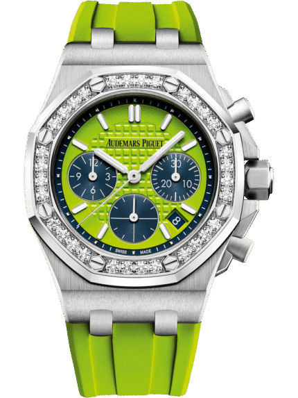 Green strap ?C Titanium green dial ?C Watch ?C 37mm