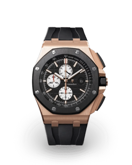 Black strap ?C Titanium black dial ?C Watch ?C 44mm