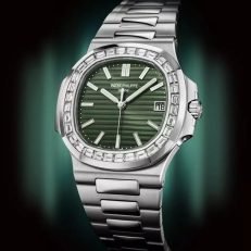 Green dial silver stainless steel strap men's watch 40 mm - Image 34