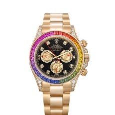 Daytona Rainbow Diamond Yellow Gold Stainless Steel 40mm - Image 15