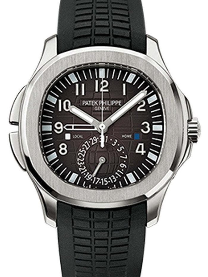 Aquanaut Dual Time Black Dial Automatic Men's Watch 5164A-001