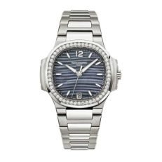 Nautilus Blue Tinted Mother Of Pearl Dial Automatic Ladies Diamond Watch 7018/1A-010 - Image 5