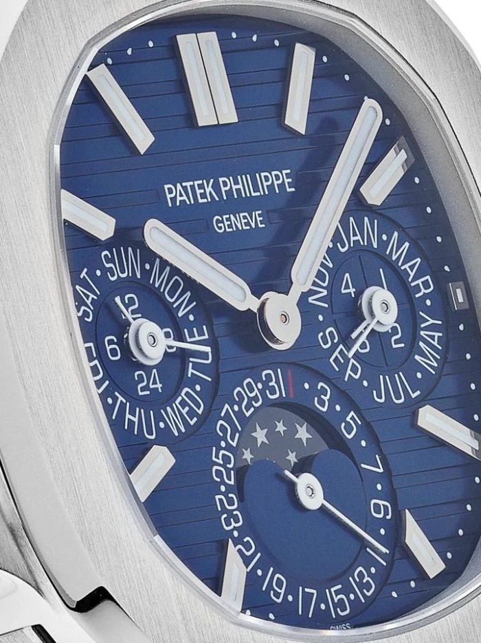 Blue dial with silver stainless steel strap watch 40 mm - Image 5