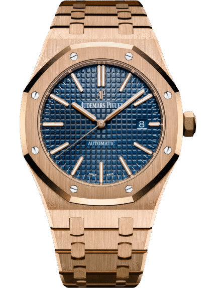 Rose Gold 904L Steel Dark Blue Dial ?C Watch ?C 41 mm