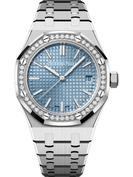 Silver 904L steel light blue dial ?C Watch ?C 37 mm