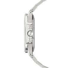 Silver-white dial. silver stainless steel strap. watch 35.2 mm - Image 14
