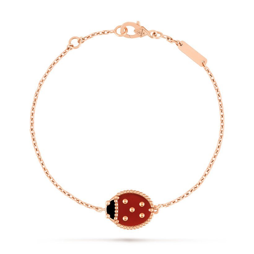 Lucky Spring bracelet. closed wings ladybug