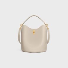 BUCKET 16 BAG IN SMOOTH CALFSKIN LIGHT STONE - Image 5