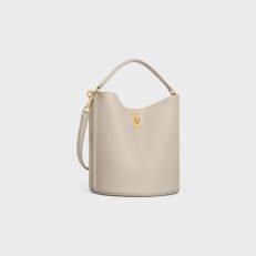 BUCKET 16 BAG IN SMOOTH CALFSKIN LIGHT STONE - Image 6