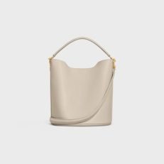 BUCKET 16 BAG IN SMOOTH CALFSKIN LIGHT STONE - Image 7