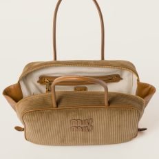 Beau corduroy top-handle bag - Image 9