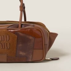 Beau leather patchwork bag - Image 11