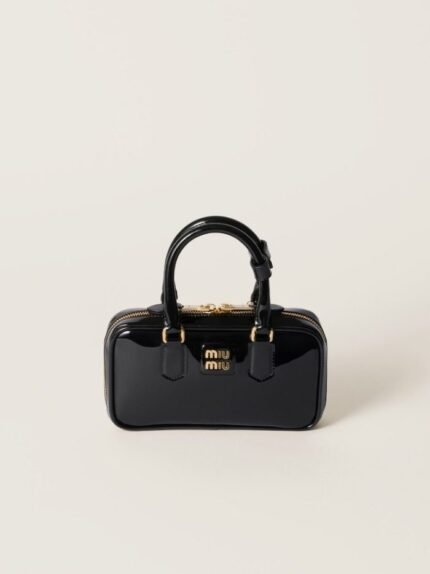 Arcadie patent leather mini-bag