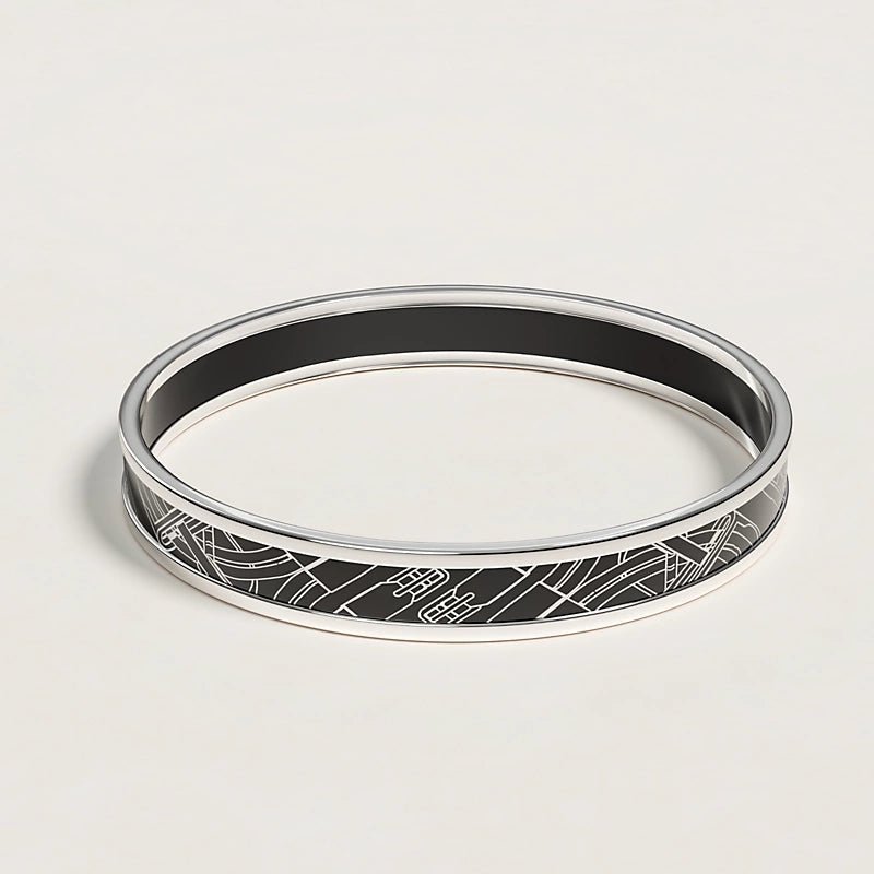 “Toy Lock Ring” Enamel Bracelet