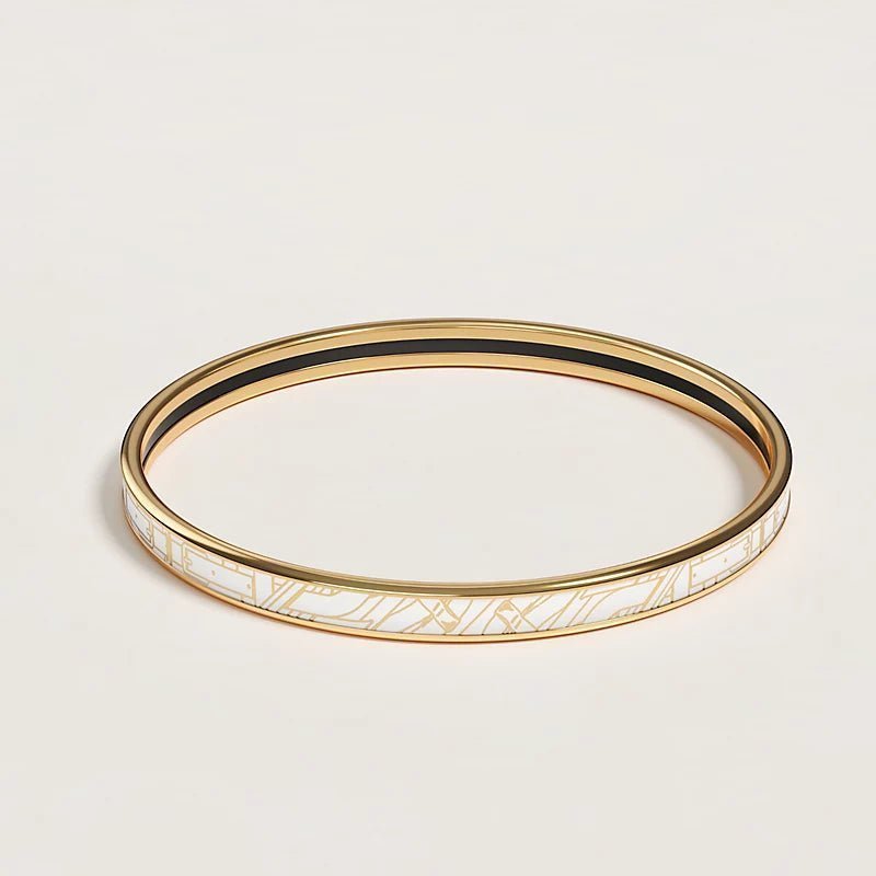 “Toy Lock Ring” Enamel Bracelet