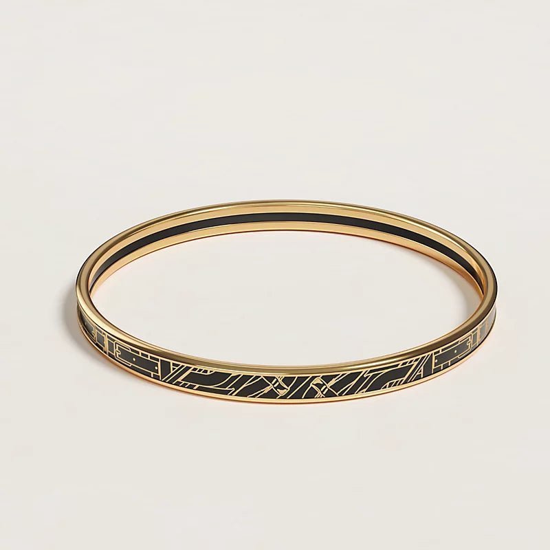 “Toy Lock Ring” Enamel Bracelet