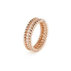 Perlée diamonds ring. 1 row - Image 8