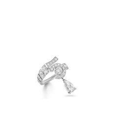 N°5 Drop White Gold Ring - Image 6