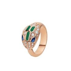 Serpenti Seduttori gilded snake ring - Image 4