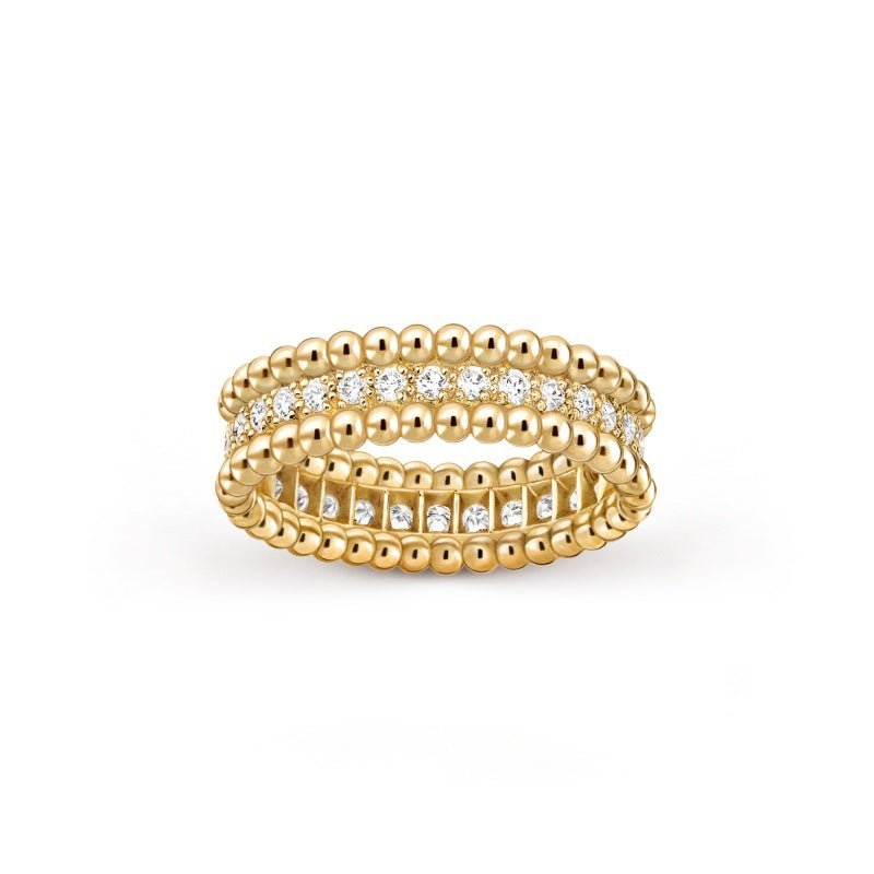 Perlée diamonds ring. 1 row - Image 2