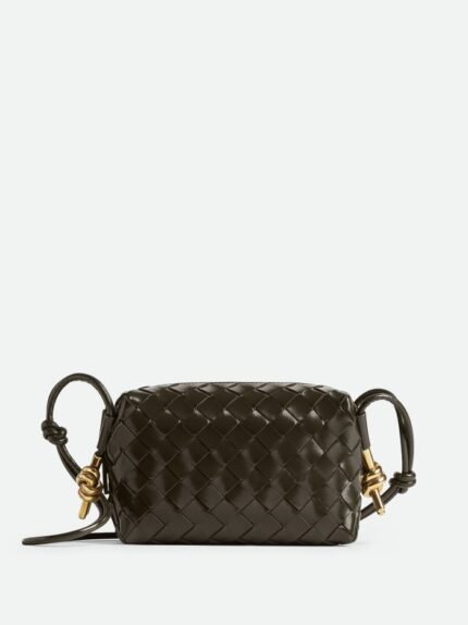 Bottega Veneta Mini Ring Camera Bag   Polished Leather